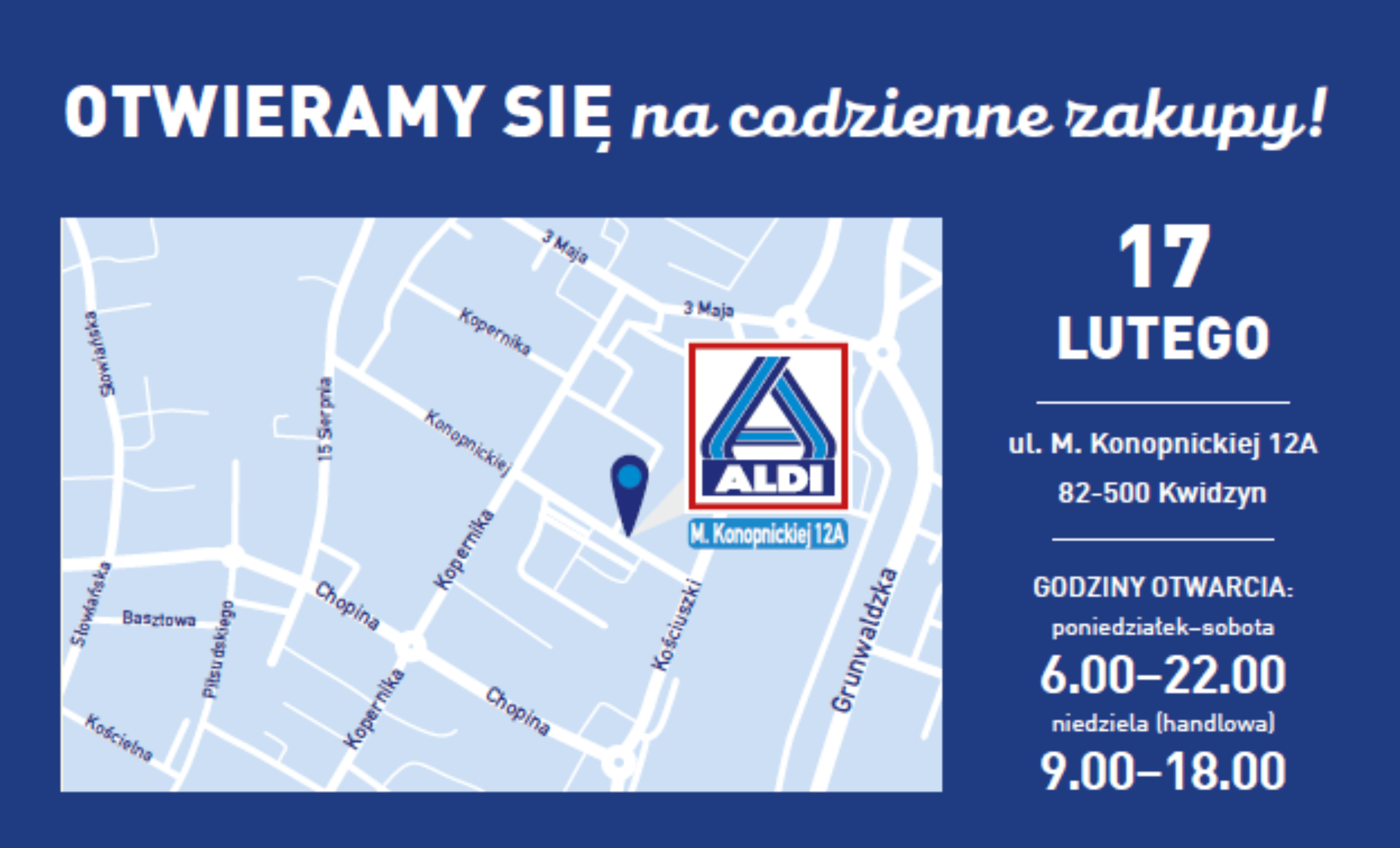 ALDI w Kwidzynie - ul. Konopnickiej